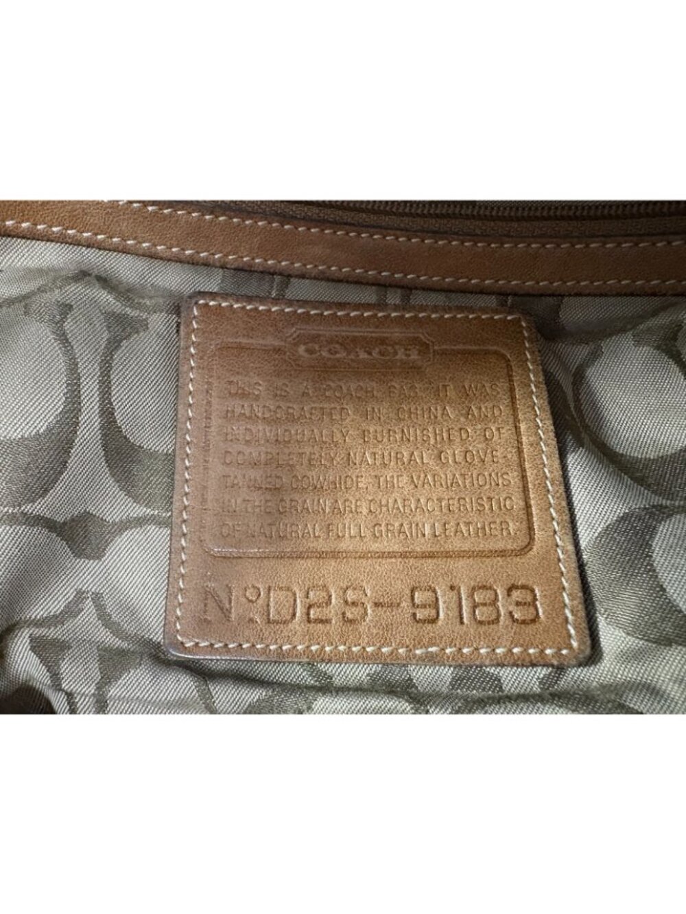 COACH large leather shoulder bag 9183 color brown vintage - Picture 6 of 9